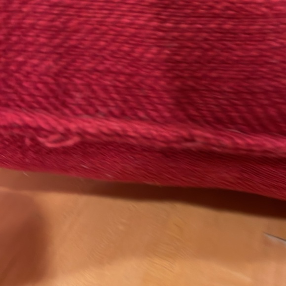 Pottery Barn Merry Embroidered Pillow feather down insert -slight imperfections - Picture 8 of 9